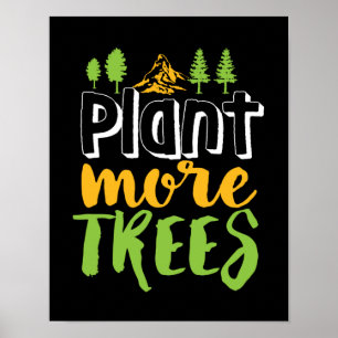 Plant Meer bomen Inspirerend Aarde Dag Citaat Poster