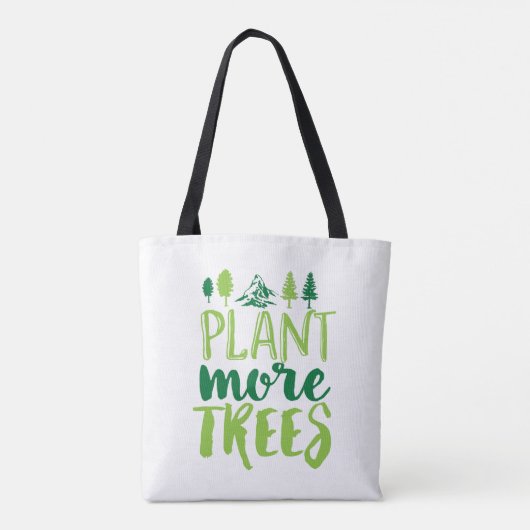 Plant Meer bomen Inspirerend Aarde Dag Citaat Tote Bag (Achterkant)