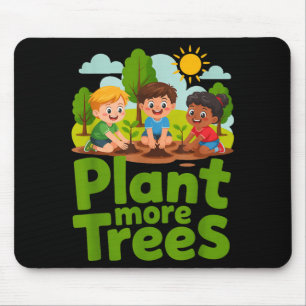 Plant meer bomen - kinder tuinen eco vriendelijk muismat