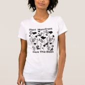 Plant meer bomen sparen de bijen t-shirt (Voorkant)
