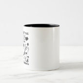 Plant meer bomen sparen de bijen tweekleurige koffiemok (Center)