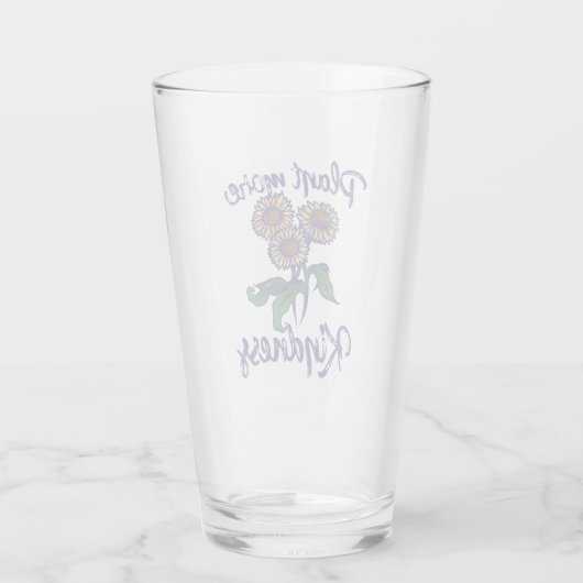 Plant meer KINDNESS-leseraar Glas (Achterkant)