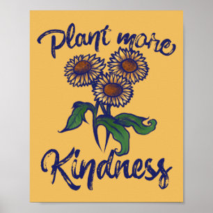 Plant meer KINDNESS-leseraar Poster
