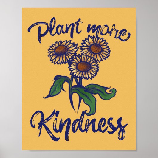 Plant meer KINDNESS-leseraar Poster (Voorkant)