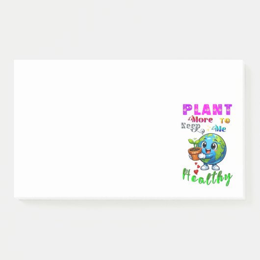 Plant Meer Om Me Gezond Te Houden Post-it® Notes (Voorkant)