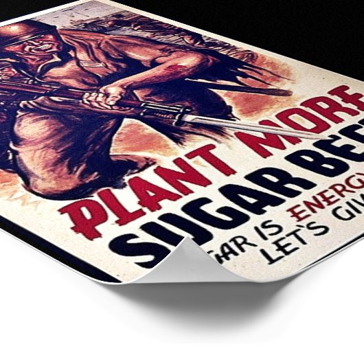 Plant Meer suikerbieten Poster (Hoek)