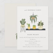 Plant met een eventuele leeftijdscyclus met een ev kaart (Voorkant / Achterkant)