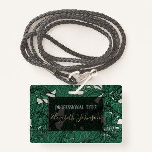 Plant met flesvormig  badge