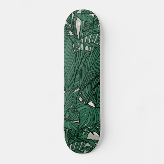 Plant met flesvormig  persoonlijk skateboard (Voorkant)