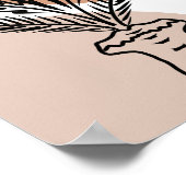 Plant met palmbomen poster (Hoek)