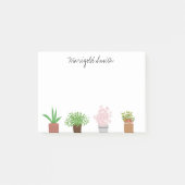 Plant met persoonlijke naam Lover Botanisch Post-it® Notes (Voorkant)