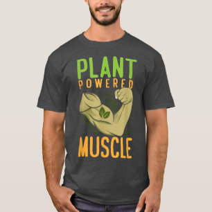 Plant met spierkracht Vegan Bodybuilder Vegetarian T-shirt