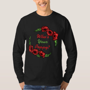 Plant met uw papaverbloem t-shirt