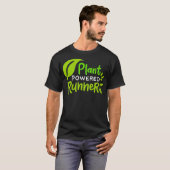 Plant met Vegan Marathon Runner _1 T-shirt (Voorkant volledig)