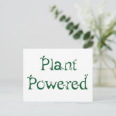 Plant met voeding briefkaart (Staand voorkant)
