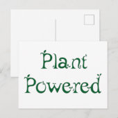 Plant met voeding briefkaart (Voorkant / Achterkant)