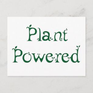 Plant met voeding briefkaart