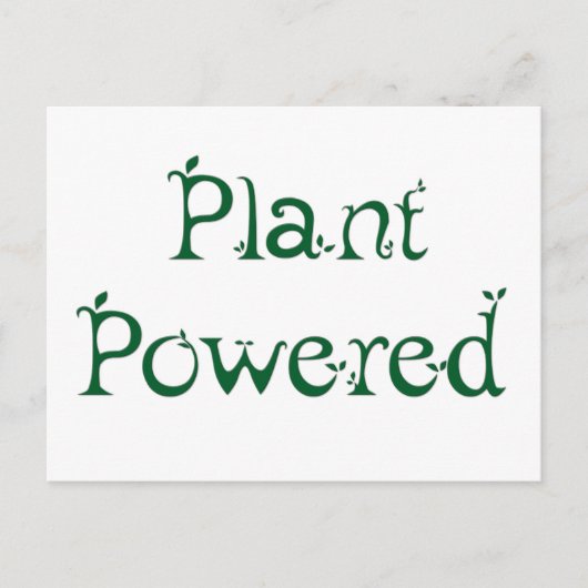 Plant met voeding briefkaart (Voorkant)