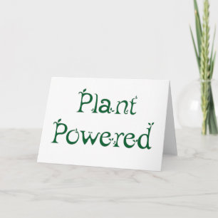 Plant met voeding kaart