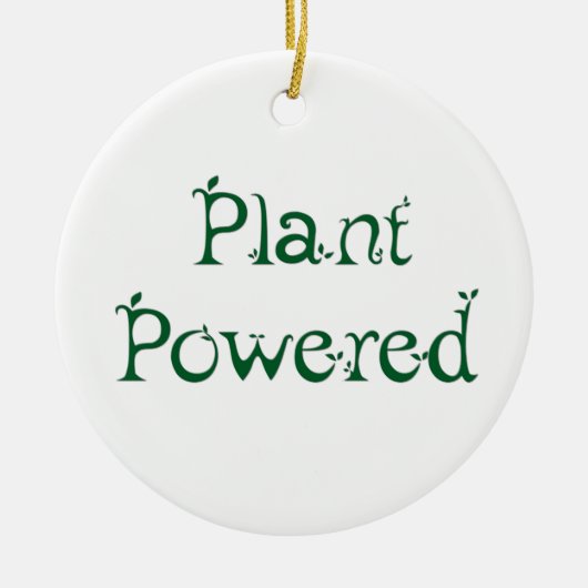 Plant met voeding keramisch ornament (Voorkant)