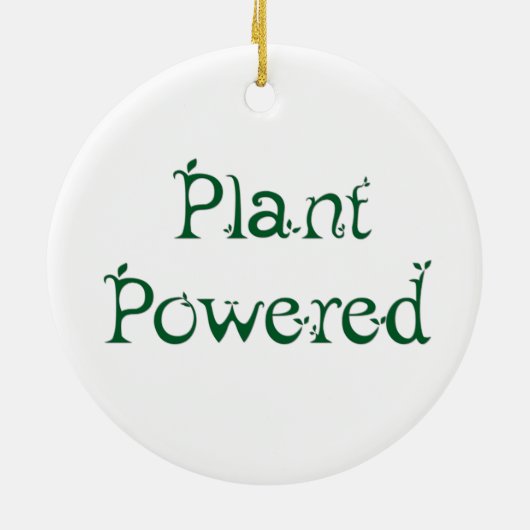 Plant met voeding keramisch ornament (Achterkant)