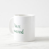 Plant met voeding koffiemok (Voorkant links)