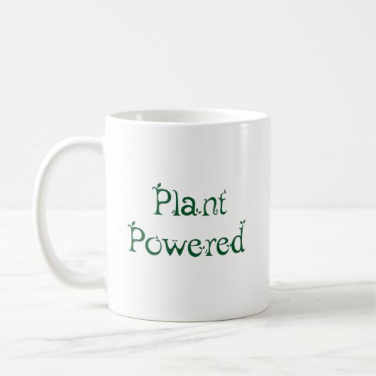 Plant met voeding koffiemok (Links)