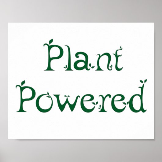 Plant met voeding poster (Voorkant)