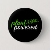 Plant met voeding ronde button 5,7 cm (Voorkant)