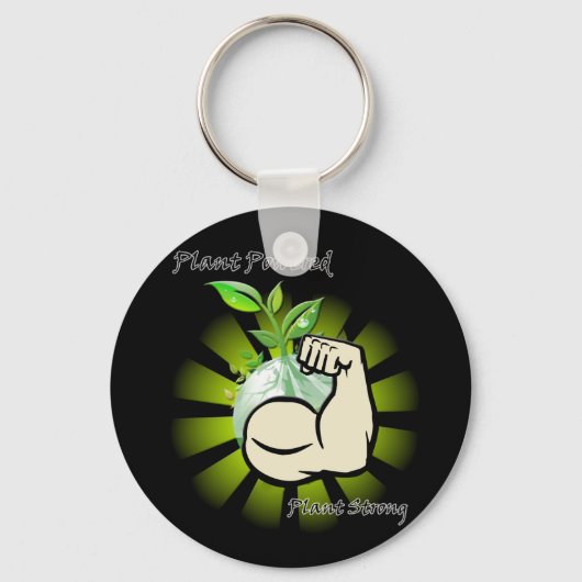 Plant met voeding sleutelhanger (Voorkant)
