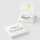 Plant met voeding stenen onderzetter (Zijkant)