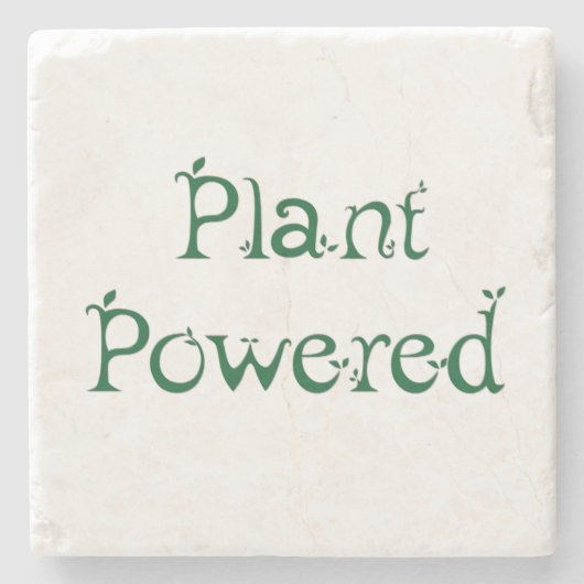 Plant met voeding stenen onderzetter (Voorkant)