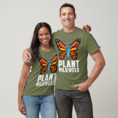 Plant Milkweed T Shirt Dabbing Monarch Butterfly (Unisex)