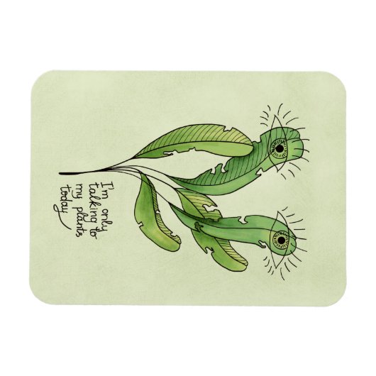 Plant minnaar pun grappige introverte tuinman magneet (Horizontaal)