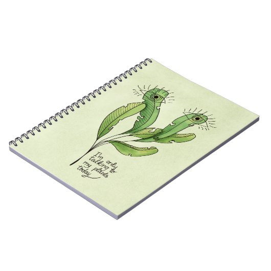 Plant minnaar pun grappige introverte tuinman notitieboek (Linkerzijde)