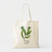 Plant minnaar pun grappige introverte tuinman tote bag (Voorkant)