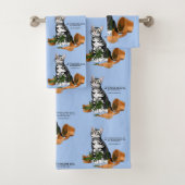 Plant Mischief Cat Bad Handdoek (Insitu)