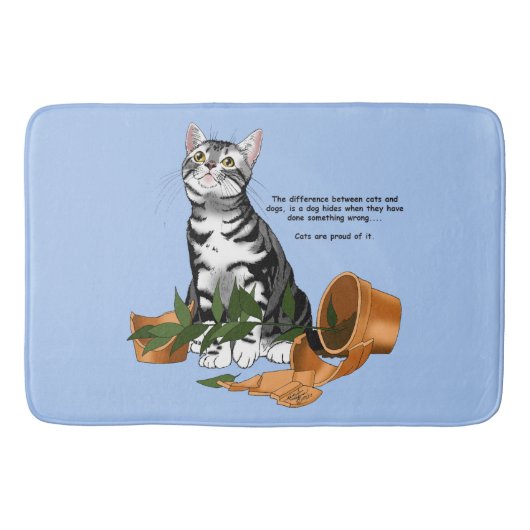 Plant Mischief Cat Badmat (Voorkant)