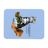 Plant Mischief Cat Magneet (Horizontaal)