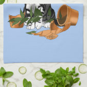 Plant Mischief Cat Theedoek (Gevouwen)