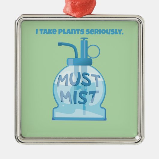 Plant mister misting pot plants metalen ornament (Voorkant)