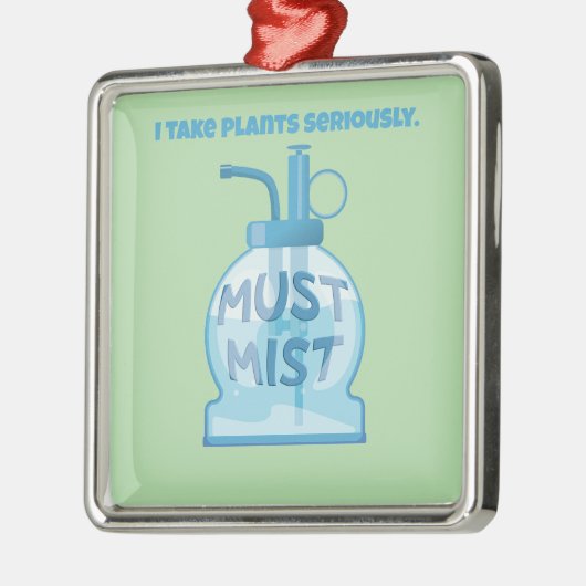 Plant mister misting pot plants metalen ornament (Links)