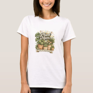 Plant Moeder Bloem Botanische Liefhebber Vintage T T-shirt