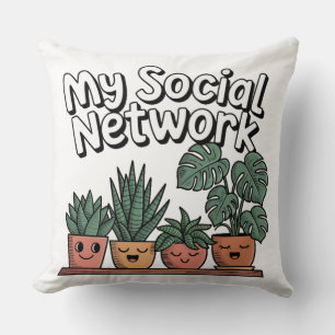 Plant Moeder en Vader Mijn Sociale Netwerk Planten Kussen