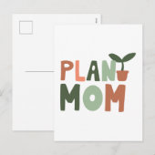 Plant moeder feestdagenkaart (Voorkant / Achterkant)