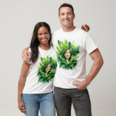 Plant Moeder in Bloom Ontwerp - Grappige Groene Du T-shirt (Unisex)