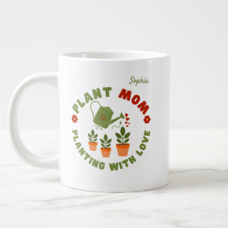 Plant Moeder Planten Met Liefde Gepersonaliseerd Grote Koffiekop