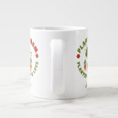 Plant Moeder Planten Met Liefde Gepersonaliseerd Grote Koffiekop (Achterkant)