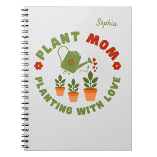 Plant Moeder Planten Met Liefde Gepersonaliseerd Notitieboek