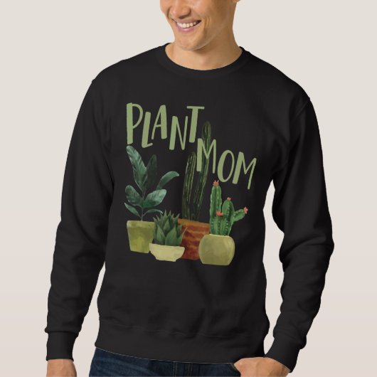 Plant Moeder Planten Moeder Cactus Succulent Trui (Voorkant)